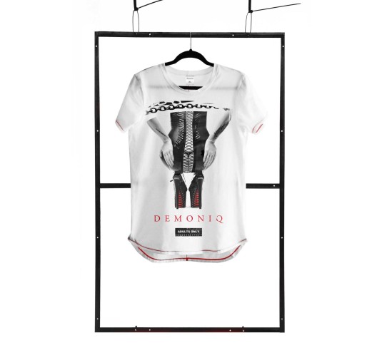 T-shirt men white S fashion